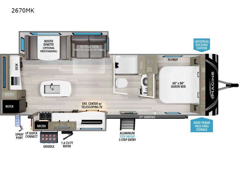 2024 Grand Design IMAGINE 2670MK TRAVEL TRAILER